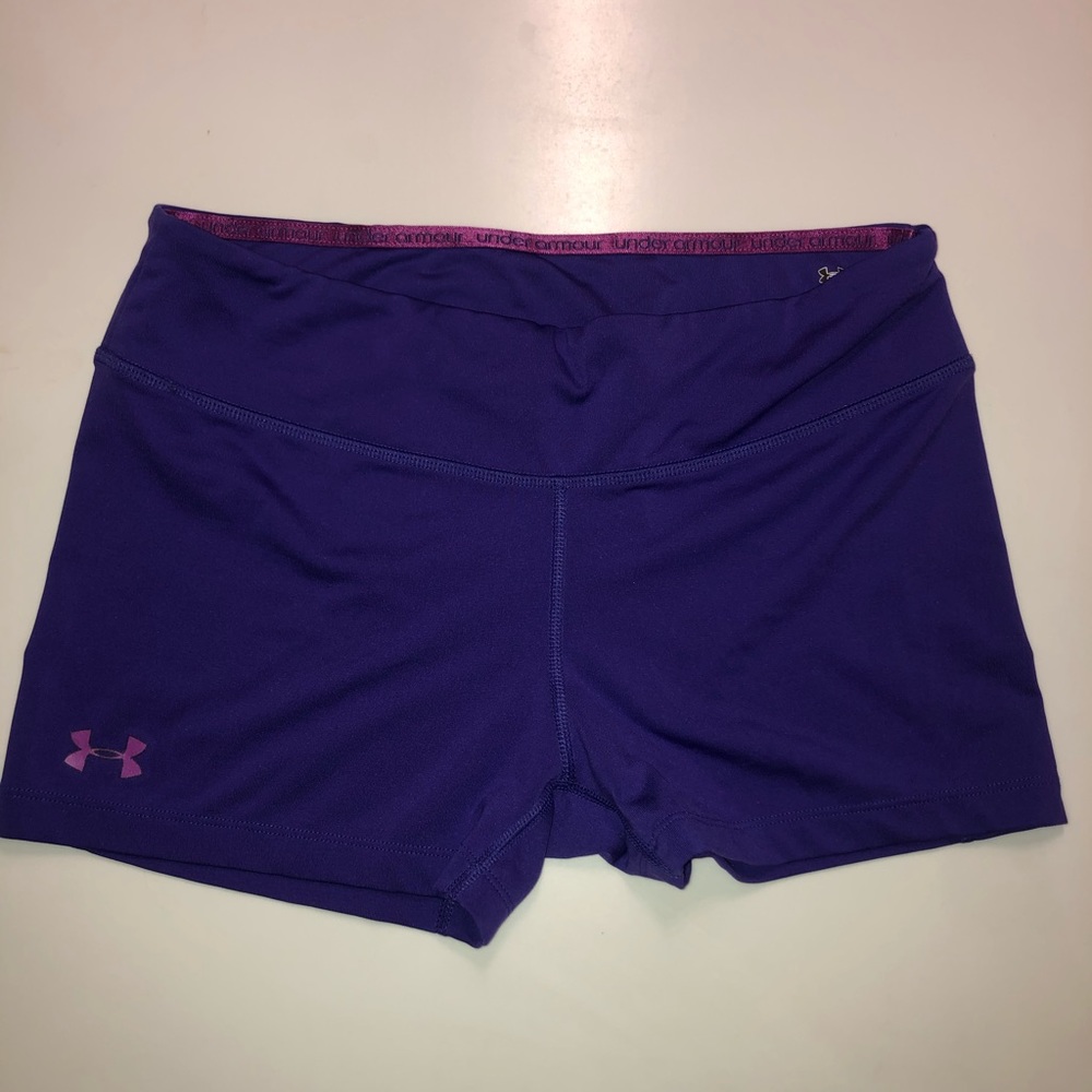 Under Armour purple workout shorts
